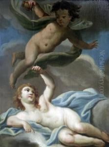 Venus And Cupid by Sir James Thornhill