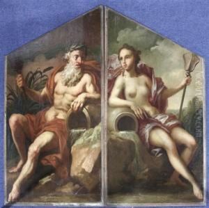 Neptune And Amphitrite by Sir James Thornhill