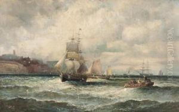 Shipping Off A Coastal Town - view 1