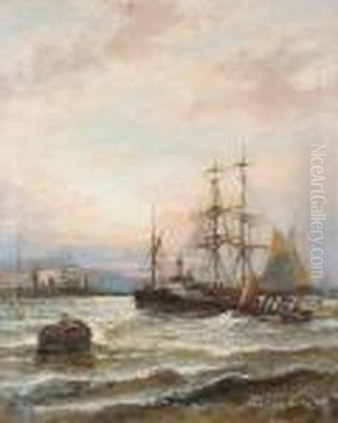 Shipping Off A Harbour - view 1