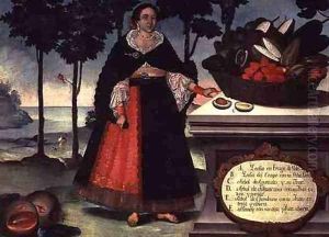 Indian Woman in Full Dress by Vicente Alban