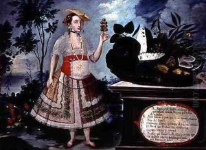 A Young Woman from Quito Dressed for Public Life by Vicente Alban
