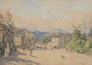 Village Albenga, Italie by William Georges Thornley