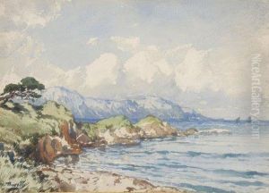 Bord De Mer A Saint Tropez by William Georges Thornley
