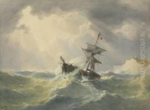 Dismasted Ship Off Beechy Head