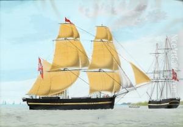 Briggen Natten Av Tonsberg 1839 - view 1