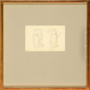 Two Women Inclassic Dresses by Bertel Thorvaldsen