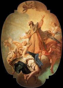 St Roch in Glory c. 1754 by Giuseppe Angeli