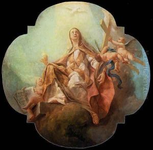 Charity c. 1754 2 by Giuseppe Angeli