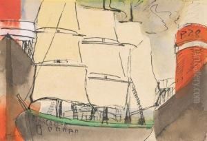 Hamburger Hafen I by Hans Thuar