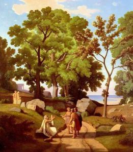 Homer And The Shepherds by Theodore Caruelle d' Aligny