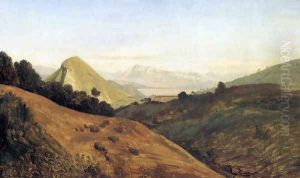 Italian Hills at Dawn by Theodore Caruelle d' Aligny
