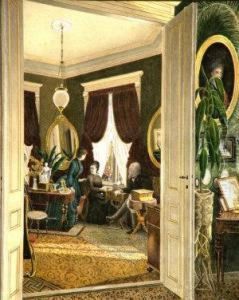 Figures In An Interior by William August Thulstrup