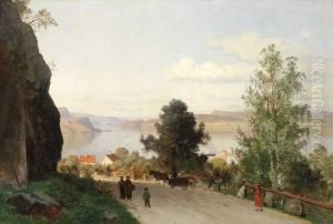 Sommerstemning Olje Pa Lerret