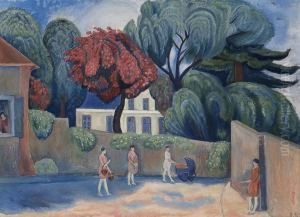 Women In Town Street by Rudolph Thygesen
