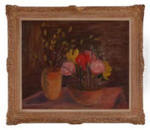 Oppstilling Med Blomster by Rudolph Thygesen