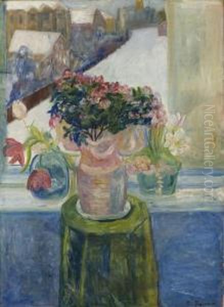 Still Life With Flowers By A Window - view 1