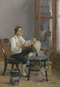 The Wig Maker by Jose Jimenez y Aranda
