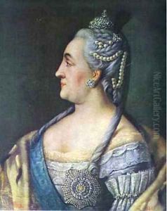 Portrait Of Catherine II The Great 1766 by Aleksei Antropov