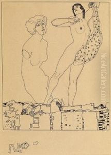 Nude With A Statue - view 1