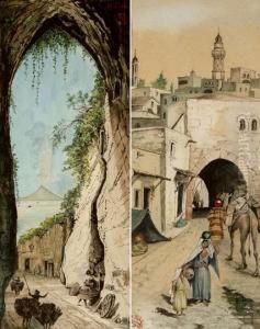 Sorrentoi Reszlet Es Jaffai Utca by Hans Tichy