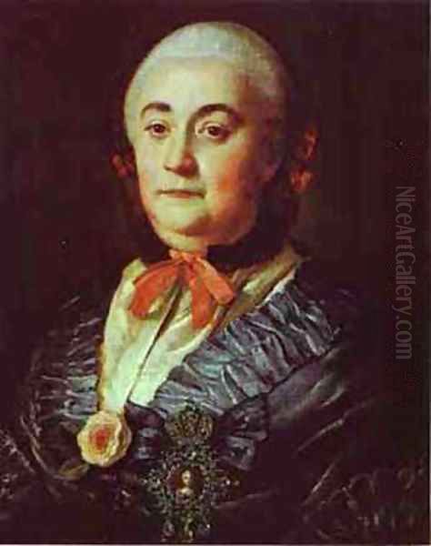 Portrait Of The Lady In Waiting A M Izmaylova 1759 - view 1
