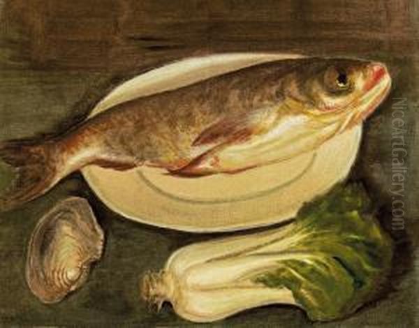 Still Life With Cabbage And Fish - view 1
