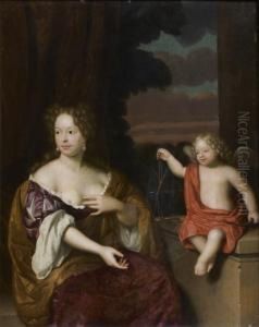 Portait De Femme Ou Allegorie De L'amour Venal by Johannes Tielius