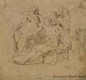 Hercule Et Omphale by Giovanni Battista Tiepolo
