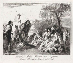 St. John The Baptist Preaching by Giovanni Domenico Tiepolo