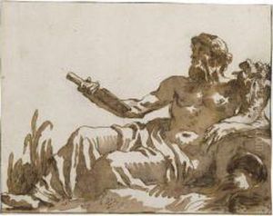 An Allegorical Personification Of The Nile by Giovanni Domenico Tiepolo