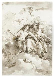 Christ Received Into Heaven by Giovanni Domenico Tiepolo