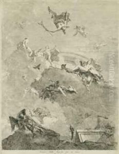 The Triumph Of Venus by Lorenzo Tiepolo