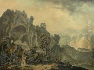 Vue De L'ermitage De Trisoulte Dans Le Royaume De Naples by Jean-Baptiste Tierce