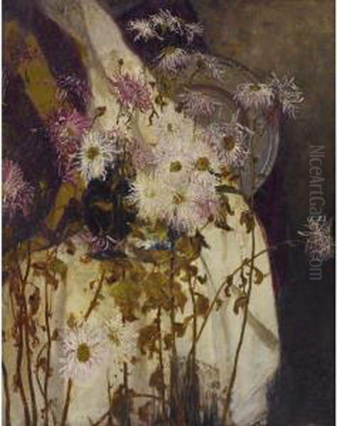 Still Life With Chrysanthemums - view 1