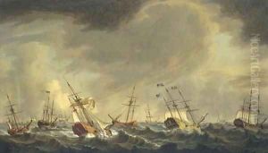 The flotilla carrying Princess Charlotte to England for her marriage to King George III, 1761