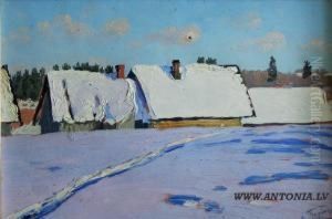 Winter""s Morning by Arnolds Tigins
