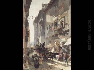 Rue du Marche by Franz Theodor Aerni