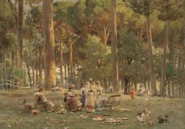 A day in the park by Franz Theodor Aerni