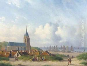 A view of Scheveningen with the beach
