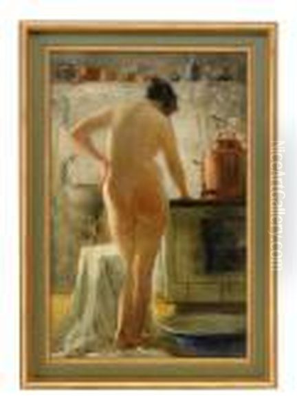 Female Nude In The Kitchen - view 1