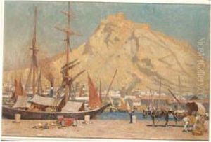 A View Of Gibraltar by Max Tilke