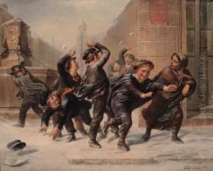 Schneeballschlacht by Leopold Till