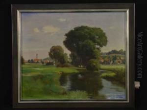 Flusslandschaft by Harald Tillberg