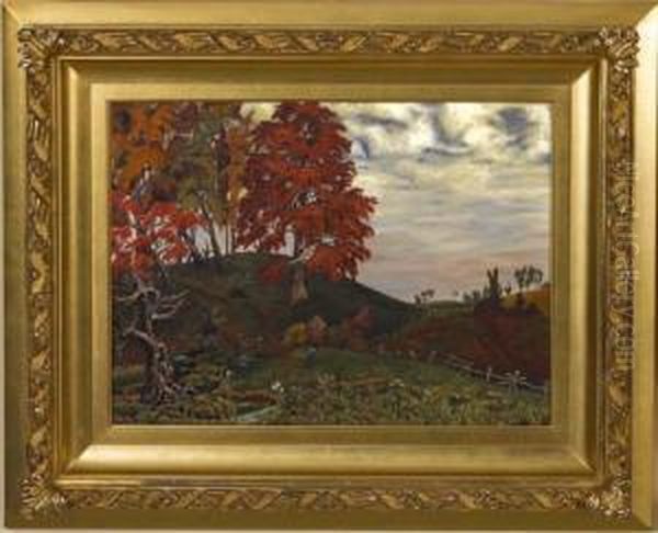 Self-portrait Of The Artist Seated In A Pastorallandscape - view 1