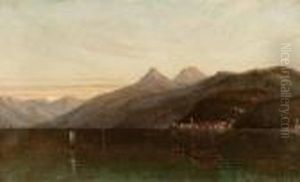 Across Alpine Lake by John Rollin Tilton