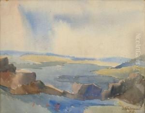 Viljandi Jarv by Eduard Timbermann