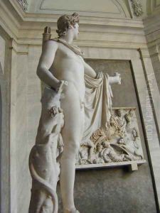 Apollo Belvedere [detail #1] by After Leochares