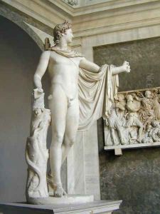 Apollo Belvedere [detail #2] by After Leochares