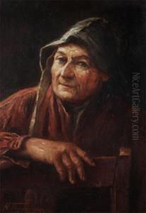 Fisherman In Chair by Henri Timmermans